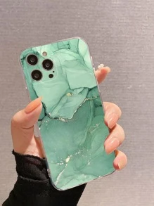 Funda para teléfono con patrón de mármol compatible con iPhone15/15Plus/15Pro/15Promax - Multicolor - Ver 1