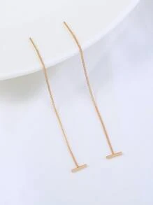 Nooxian 極簡風格耳線 - 金黃色 - 查看 7