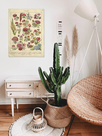 Floral Print Tapestry