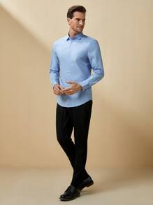 Manfinity NiteLyfe Men Suit Pants Nút Túi Dây kéo màu trơn - màu đen - Xem 4