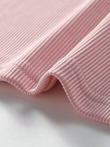 Girls 5pcs Rib Knit Twist Front Cami Top - Multicolor - View 3