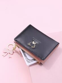 卡通細節小錢包 - 黑色 - 查看 2