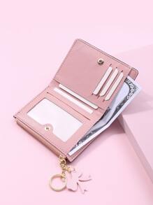 卡通細節小錢包 - 黑色 - 查看 3