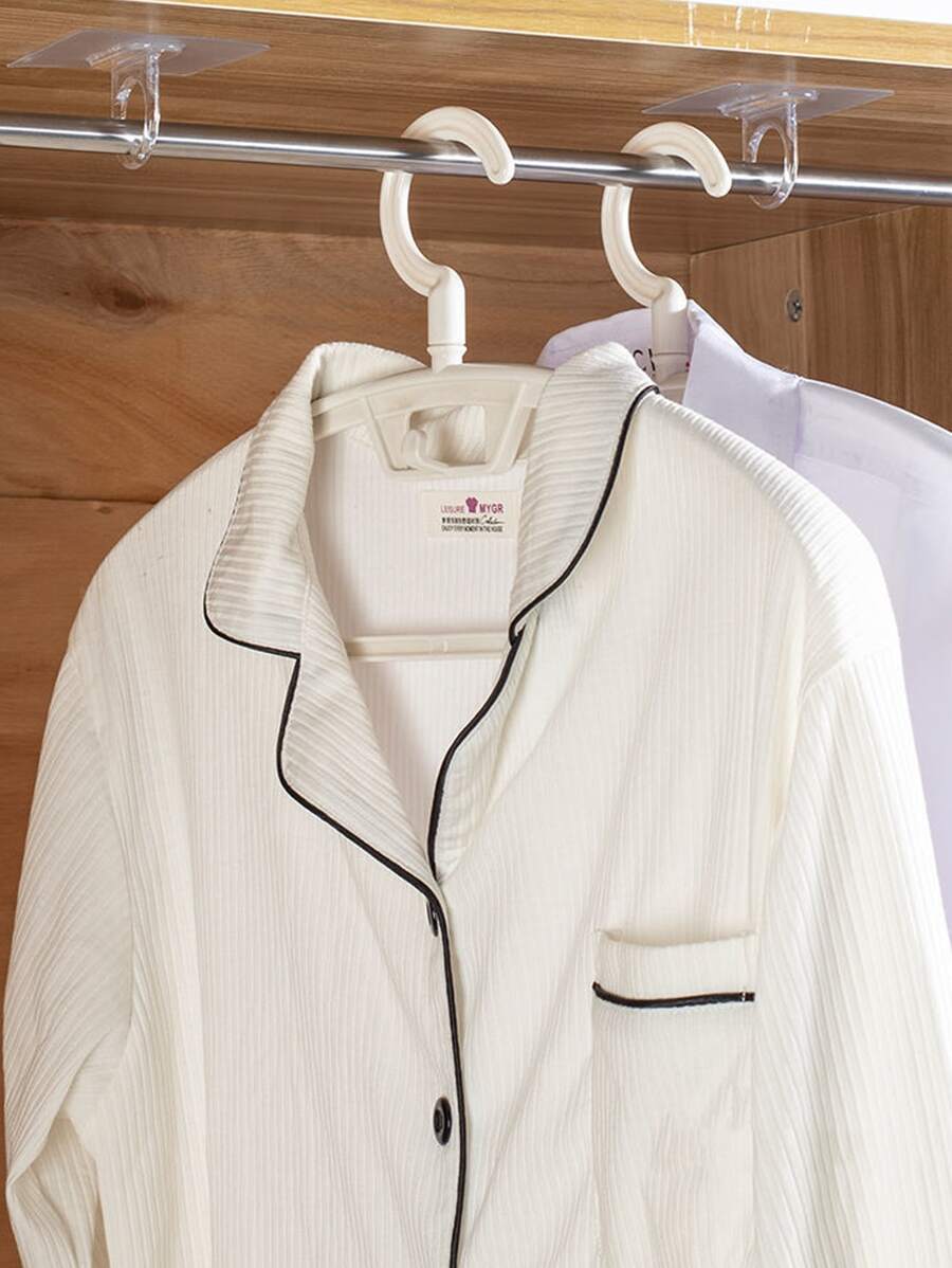 2入組透明牆面掛鉤 - 無色 - 查看 1