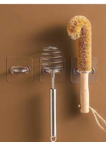 2入組透明牆面掛鉤 - 無色 - 查看 5