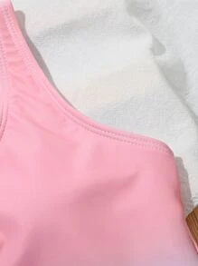 Tween Girl Ombre One Piece Swimsuit - Multicolor - View 3