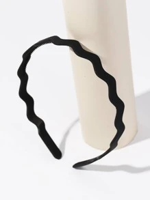 3pcs Solid Headband - Black - View 4