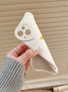 vỏ điện thoại hình hoa - Màu be - Xem 3