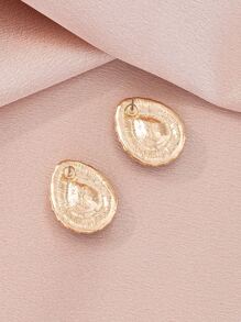 اقراط مسماري حجر الراين قطرة ماء