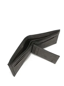 Cartera pequeña y portátil para hombre con gráficos de letras y apta para trabajadores de oficina para la universidad, trabajo, negocios y viaje, tanto para obsequiar en aniversarios, cumpleaños o en el Día de San Valentín - Negro - Ver 5