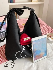 Túi Crossbody Nữ Hoạt hình Có thể điều chỉnh được - màu đen - Xem 3