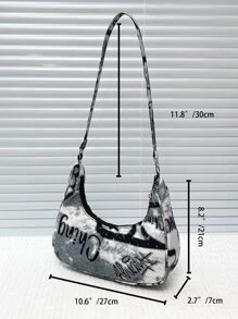 Đồ họa Chữ cái Cái túi - Đen và trắng - Xem 7