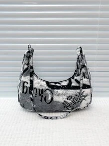 Đồ họa Chữ cái Cái túi - Đen và trắng - Xem 8