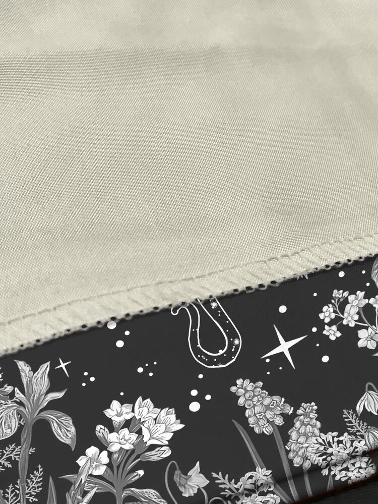 Snake Print Tapestry - Black and White - View 3