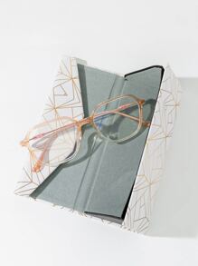 Geometric Print Glasses Case - Multicolor - View 3