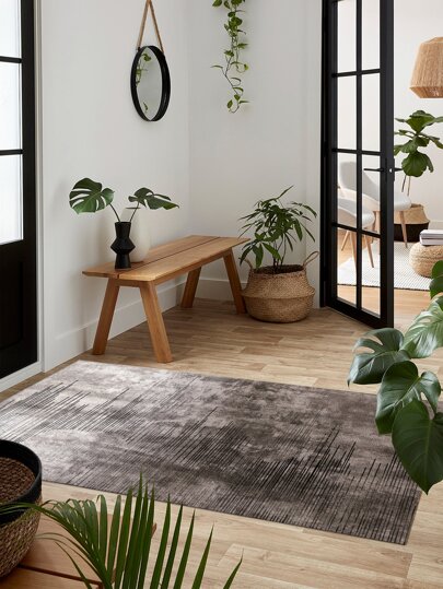 Striped Print Tie Dye Anti-slip Door Mat