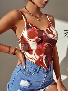 SHEIN Essnce Áo hai dây Tất cả trên in Giải trí - Nhiều màu - Xem 5