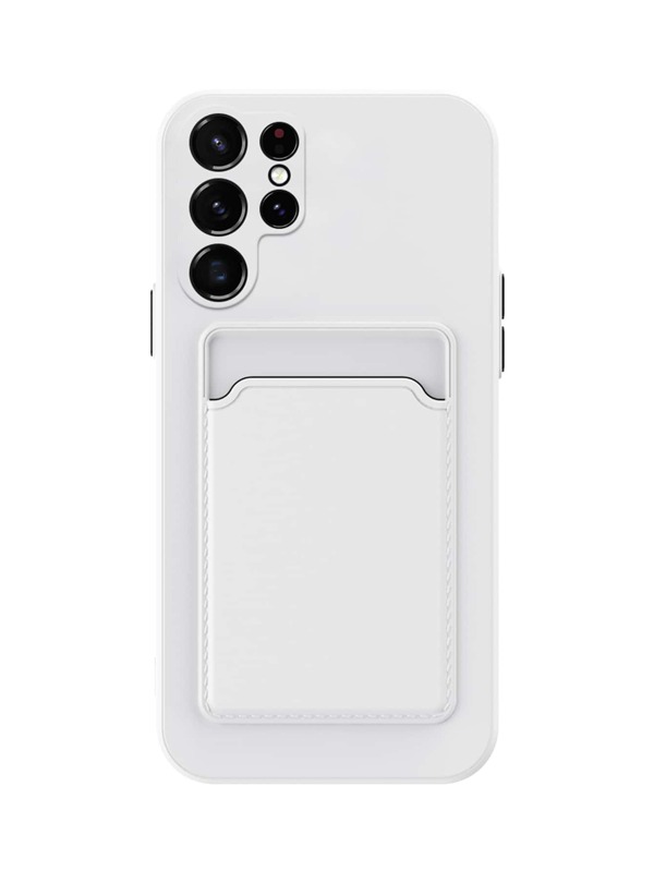 素色插卡槽手機外殼