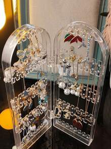 1pc Clear Jewelry Rack - Clear - View 3