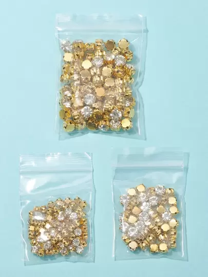 200入組方晶鋯石裝飾DIY首飾配件