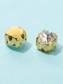 200pcs Cubic Zirconia Decor Garments Accessories DIY Jewelry Accessory - Yellow Gold - View 3