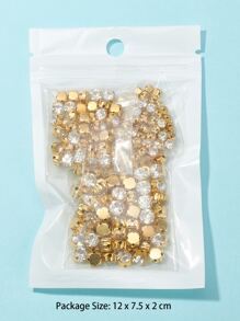 200pcs Cubic Zirconia Decor Garments Accessories DIY Jewelry Accessory - Yellow Gold - View 4