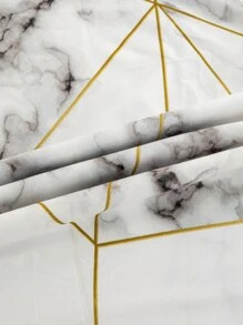 大理石圖案羽絨被套套裝不附帶內芯 - 彩色 - 查看 2