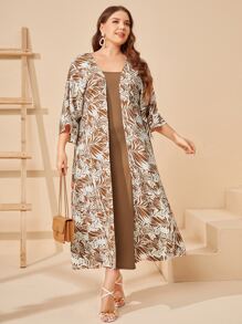 Lacomfia Bộ thời trang Plus Size Nhiệt đới Giải trí - Nhiều màu - Xem 1