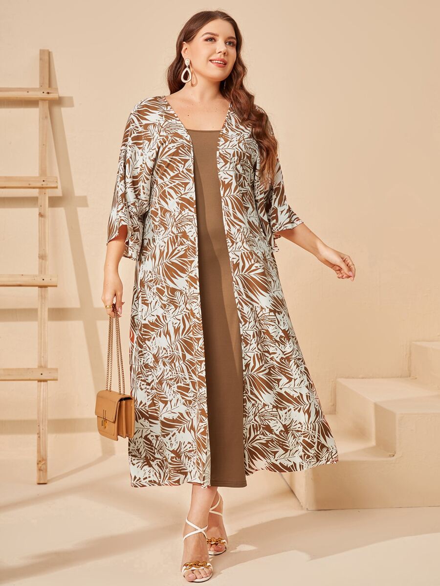 Lacomfia Bộ thời trang Plus Size Nhiệt đới Giải trí - Nhiều màu - Xem 1