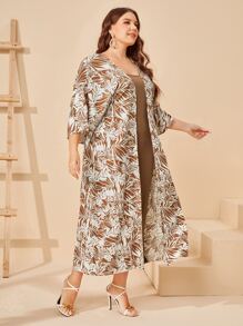 Lacomfia Bộ thời trang Plus Size Nhiệt đới Giải trí - Nhiều màu - Xem 4