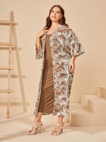 Lacomfia Bộ thời trang Plus Size Nhiệt đới Giải trí - Nhiều màu - Xem 5