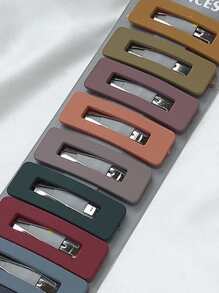 Set de 10 clips para cabello coloridos estilo Macaron, lindos y dulces para uso casual al estilo Y2K - Ver 2