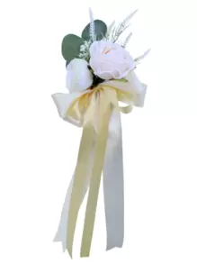 1pc Flower Wedding Car Decoration - Multicolor - View 2