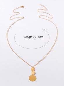 Vòng cổ hình đĩa - Vàng - Xem 4