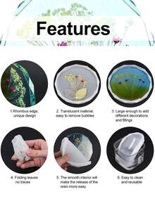 1pc DIY Coaster Silicone Mold - White - View 5