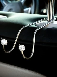 Rhinestone Thiết kế bóng trang trí cho ghế xe hơi - trắng - Xem 1