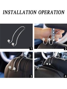 Rhinestone Thiết kế bóng trang trí cho ghế xe hơi - trắng - Xem 5