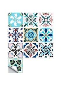 10 cái Cổ điển Hình dán Sàn - Nhiều màu - Xem 2