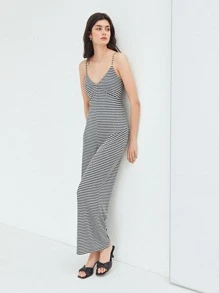 SHEIN Unity Áo liền quần nữ Sọc Giải trí - Nhiều màu - Xem 10