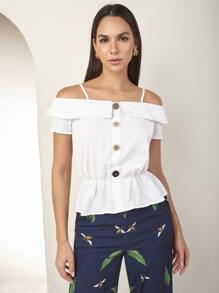 Women Blouses - 白色 - 查看 4