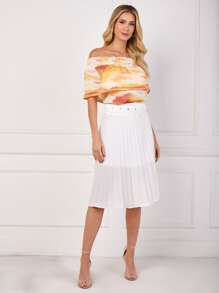 Women Blouses - 橘色 - 查看 4