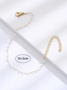 Vòng tay Trang trí hạt - trắng - Xem 3