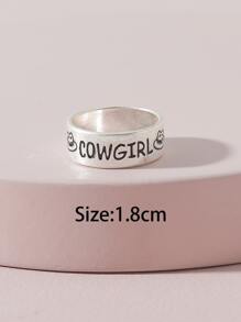 Letter Detail Ring | SHEIN USA