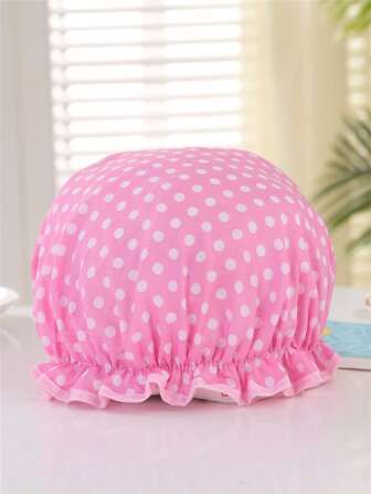 3 st/set vattentät dubbelskiktad prickig fjärilsduschmössa, moderiktig badmössa med tryck