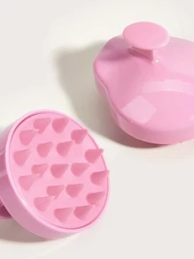 Head Massage Shampoo Comb Scalp Cleaning Airbag Shampoo Bath Comb Hair Shampoo Brush 2pcs Pink, Hair Brush/Hair Comb - Pink - View 4