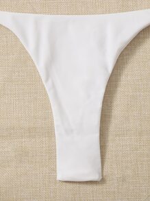 Swim Mod Bikini de triángulo con tirantes halter y rayas para la playa en verano
