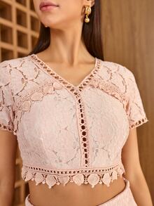 Women Two-piece Outfits - Rosa - Ver 5