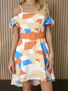 Women Dresses - 橘色 - 查看 4