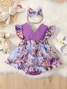 Đầm em bé Xù Hoa Dễ thương - Nhiều màu - Xem 1