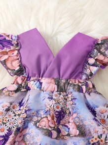 Đầm em bé Xù Hoa Dễ thương - Nhiều màu - Xem 6